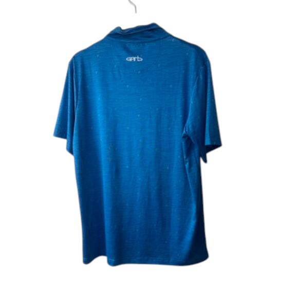 GARB PGA JR League Golf Performance Abstract Blue Sport Polo Shirt Medium New - Picture 4 of 6